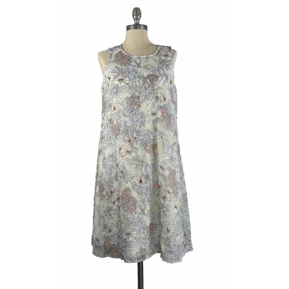 Tommy Hilfiger Women’s 10 Trapeze Sundress Dress Floral Print Sleeveless Keyhole - Picture 1 of 12